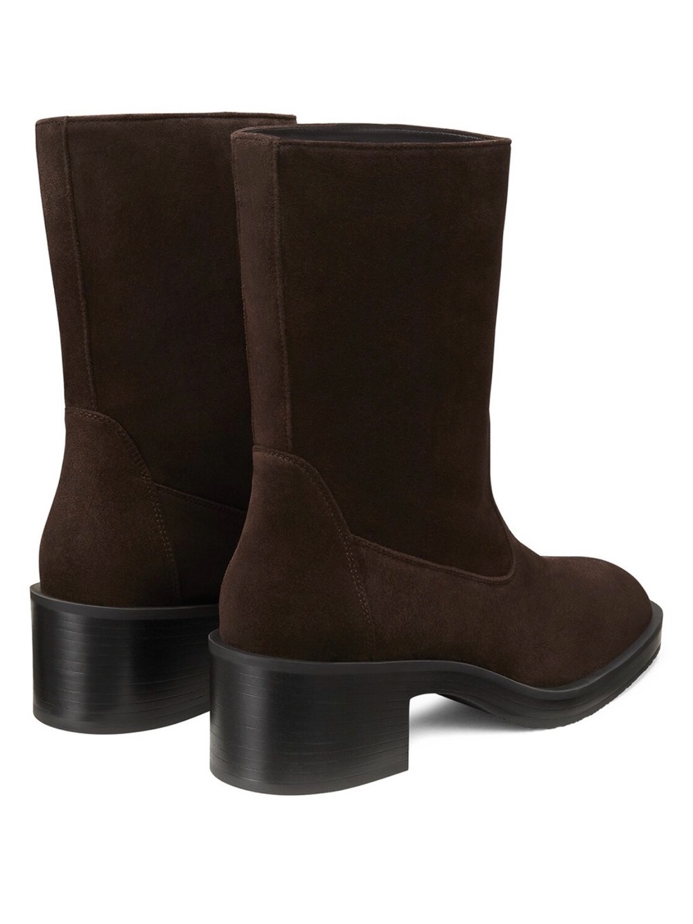 Stuart Weitzman Kaia bootie hickory suede 37.5B - Picture 6 of 8